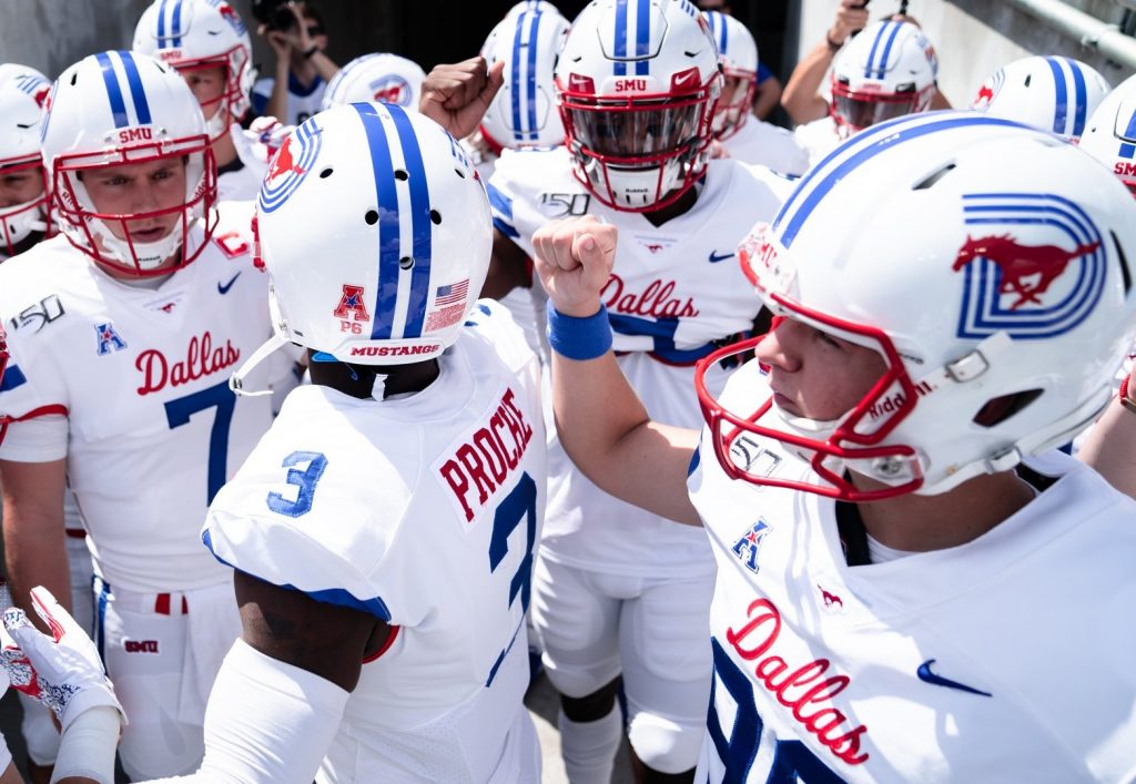 smu dallas helmet